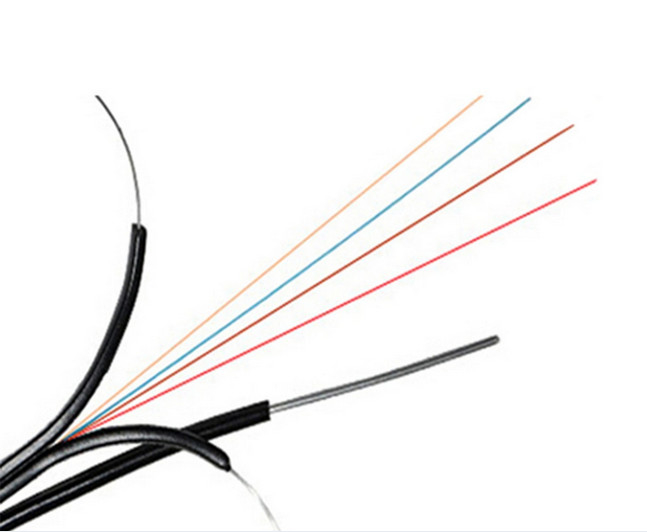 오브 모양 자부지 FTTH 드롭 케이블 전화 통신용 4 코어