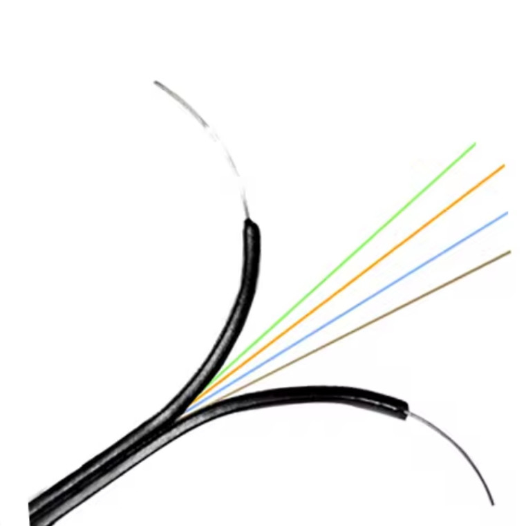 G657A 4 코어 FTTH 광섬유 케이블 평면 케이블