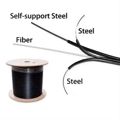자부장 FTTH 광섬유 드롭 케이블 GJYXCH 1/2 코어 실내 야외