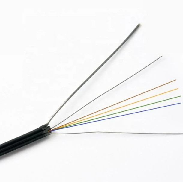 FTTH 케이블 실내 외관 자체 지원 평면 드롭 케이블 GJYXCH 4 코어