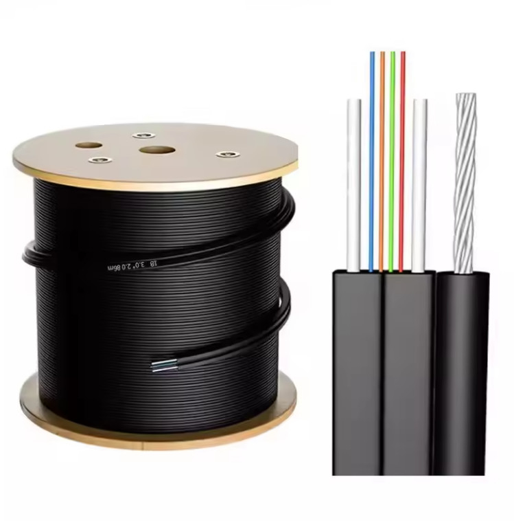 GJYXFCH 4섬유 FTTH 실내 외관 FRP 강도 멤버 광학 드롭 케이블