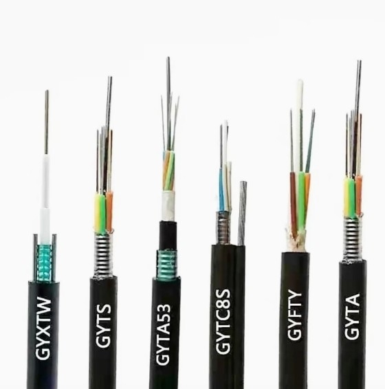 PE 또는 LSZH 재킷 외관 장갑 광섬유 케이블 G652D 섬유 및 철강 테이프 방패
