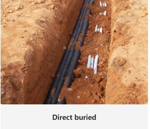 직접 묻힌 광섬유 케이블 -20- 70°C 구조 SZ 스트랜드 된 느슨 파이프