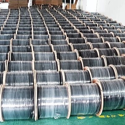 블랙 메신저 와이어 FTTH 광케이블, 4코어, 통신 건설용