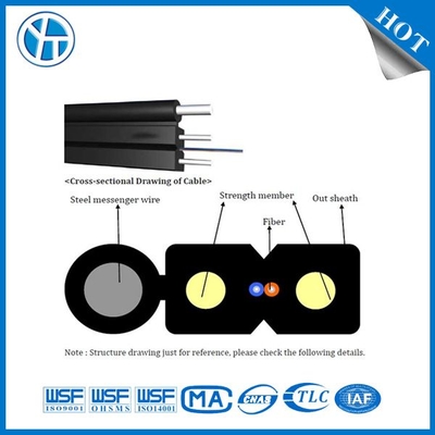 200N 팽창 강도 실내 FTTH 드롭 케이블 무선 연결을 위한 Yofc 섬유